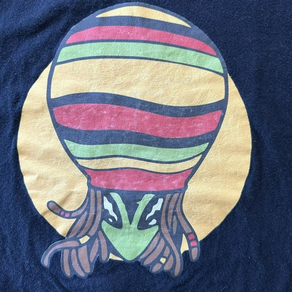 Rasta Alien T Shirt Size M - Picture 1 of 1